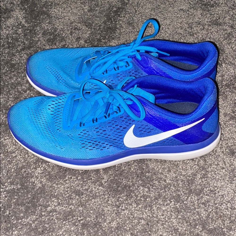 Blue nike ombré sneakers size 10